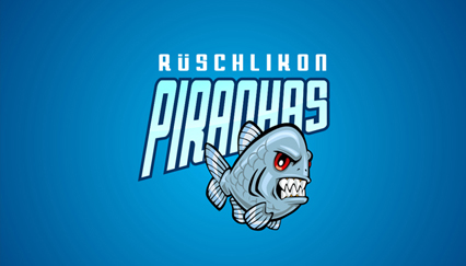 piranhas logo design, hockey team logo