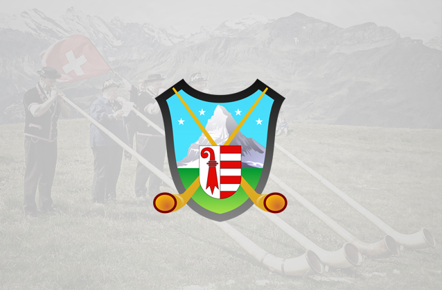 Alphorn logo design, Alpes logo